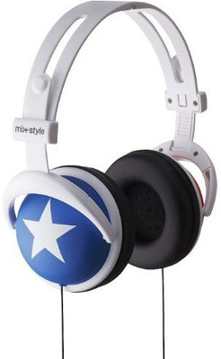 

Mix-Style Headphones Stylish Headphone ( With Black Star) Headphone(Multicolor)