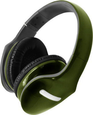 

Hype Deluxe Folding Stereo Headphones - With Detachable Mic Headphone(Green)