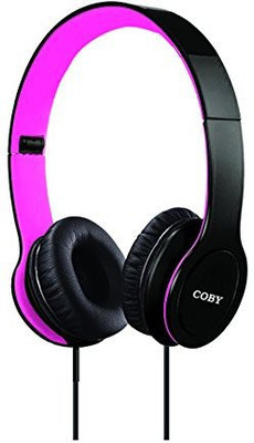 

Coby Cvh-801-Pnk Folding Stereo Headphones Headphone(Black)