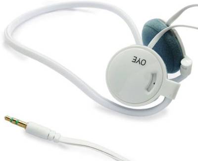 Portronics Oye POR 565 Sports Headphone Wired Headphones (White, On the Ear) 