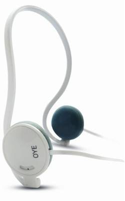 Portronics Oye POR 565 Sports Headphone Wired Headphones (White, On the Ear) 