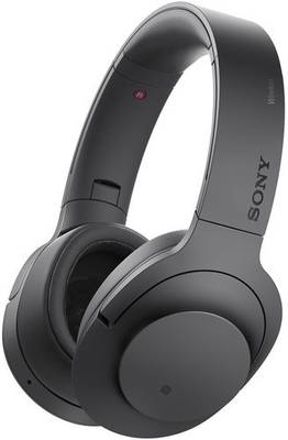 Sony h.ear on Wireless NC MDR-100ABN Headphone bluetooth Headphones (Charcoal Black, Over the Ear) 