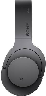 Sony h.ear on Wireless NC MDR-100ABN Headphone bluetooth Headphones (Charcoal Black, Over the Ear) 