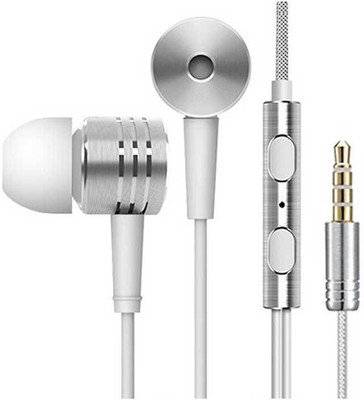 

A Connect Z Mi-Pistone-Musical Stylish Best Quality Headst MD-338 Wired Headset with Mic(White, In the Ear)