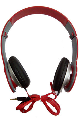 Ubon UB-1250 Bluetooth without Mic Headset(Red, Black, On the Ear)