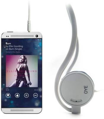 Portronics Oye POR 563 Sports Headphone Wired Headphones (Grey, On the Ear) 
