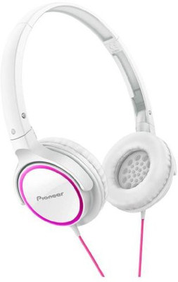 

Pioneer Fully Enclosed Dynamic Headphones Se-Mj512-Pw (Pink & ) Headphone(White)