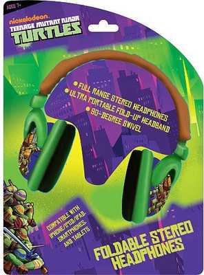 

Sakar Teenage Mutant Ninja Turtles 46165-Tru Foldable Plush Headphones Headphone(Green)