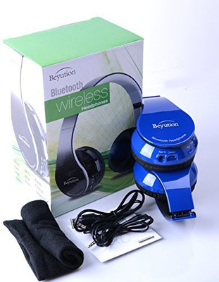 

Beyution New Royal Color 513 Hi-Fi Over-Ear Stereo Bluetooth Headphones--Built In Mic-Phone Talk With Phone Or Listen Music Clearly, Built Noise Headphone(Dark Blue)