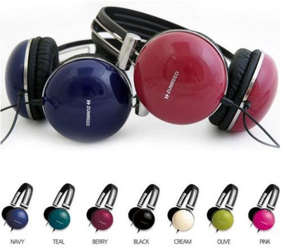 

Zumreed Retro Style Over-The-Ear Headphones Berry (Zum-80296) Headphone(Purple)