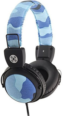 

Moki Acchpcamb Camo Headphones With In-Line Mic And Control, Blue Headphone(Light Blue)