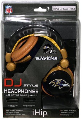 

Ihip Nfh22Bar Nfl Baltimore Ravens Dj Style Headphones, /Black (Discontinued By Manufacturer) Headphone(Multicolor)