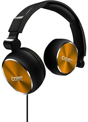 

Coby Cvh-804-Gld Aluminum Foldz Headphones With Built-In Mic Headphone(Black)