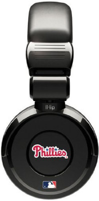 Ihip Official Mlb - Philadelphia Phillies - Noise Isolation Pro Dj Quality Headphone With Detachable Cord And Built-In Microphone With Headphone(Blue)