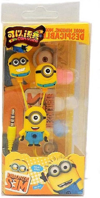 

VibeX ™ Hot 3D Cartoon Despicable Me 3.5mm Headphone(Multicolor, In the Ear)