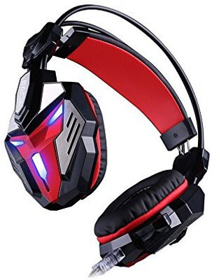 

Sound Intone Darkiron N 2015 New 3.5Mm Over Ear Stereo Gaming Headset With In-Line Wheel Control For Volume And Mic Perfect For Headphone(Red)