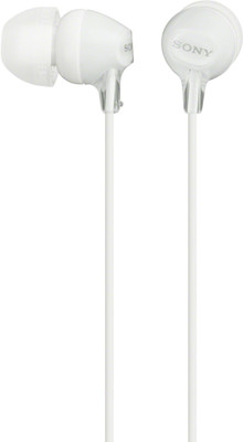 Sony MDR-EX15LP Headphone(White, In the Ear) available at flipkart for Rs.599