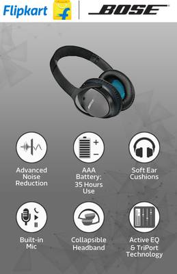 Bose QuietComfort 25 for Apple Devices Wired Headphones (Black, Over the Ear) 