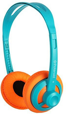

Polaroid Php11Tlor Super Light Weight Neon Headphones, Tangle-Proof, Compatible With All Devices, Teal Headphone(Light Blue)