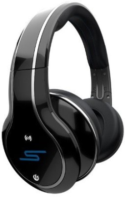 Sms Audio Over-Ear Wireless Headphone - Stereo - Black - Mini-Phone - Wi/Wireless - 50 Ft - Over-The-Head - Binaural Wired bluetooth Headphone(Black) at flipkart