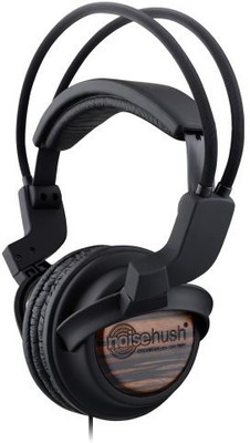 

Noisehush Nx22R-12447 3.5Mm Stereo On-Ear Headphones With In-Line Mic - /Wood Headphone(Black)