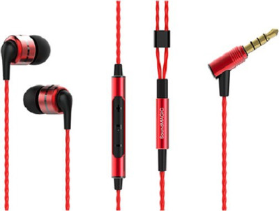 

SoundMagic E80C Headphone(Black Red, In the Ear)