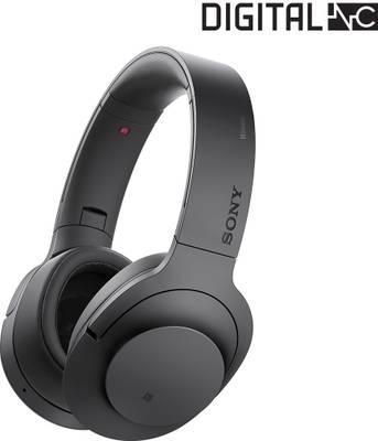 Sony h.ear on Wireless NC MDR-100ABN Headphone bluetooth Headphones (Charcoal Black, Over the Ear) 