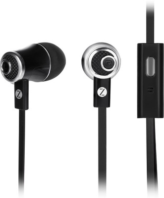 

Zoook Noise Isolating Earphones with Built-in Microphone (E5M-B) Headphone(Black, In the Ear)