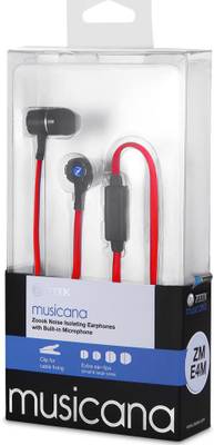 Zoook Noise Isolating Earphones with Built-in Microphone Noise Is...