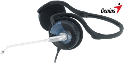 Genius HS-300N Headset with Mic(Black, On the Ear)