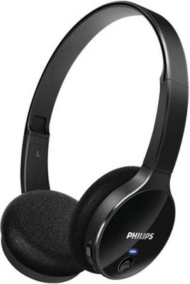 Philips SHB4000BK On-the-ear Wireless Bluetooth Headphones (Black, On the Ear) 