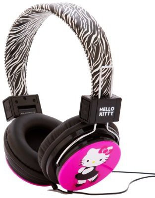

Hello Kitty Hk-Zeb-Wm Headphones With Zebra Design Headphone(Black)