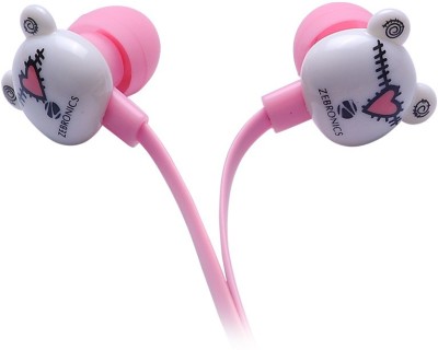 

Zebronics funky bear Headphone(Pink, In the Ear)