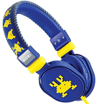 

Moki International Moki Acchppoh Martian Soft Cushion Headphones, Blue Headphone(Dark Blue)