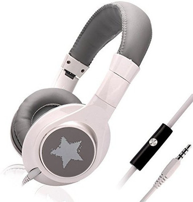 

Chrysansmile Lightweight Foldable Headphone With Microphone Adjustable 3.5Mm Over-Ear Stereo Headset For Samsung, Ipad And Iphone Music Headphone(White)