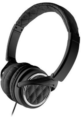 

Bigr Audio Madison Avenue Leather Over-Ear Headphones With Mic Headphone(Black)