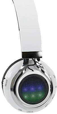 

Qfx H-252Wh Stereo Headphones With Disco Lights Headphone(White)