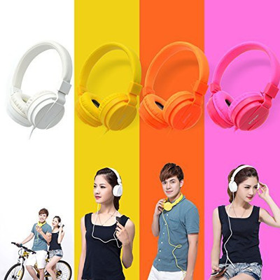 

Bluelark Portable 3.5Mm Foldable Over-Ear Headphone Headset Wi Pure Musical Audio Headphones Lightweght Cord Earphones Noise Cancelling Stereo Headsets For Headphone(Orange)