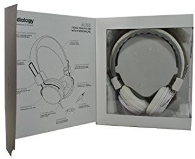 

Audiology Au-350-Wht Over-Ear Stereo Headphones For Mp3 Player, Ipods And Iphones () Headphone(White)