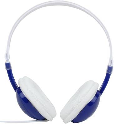 Sonilex 1003 Stereo Dynamic 3 D Sound Headphones (Blue, White, On the Ear) 