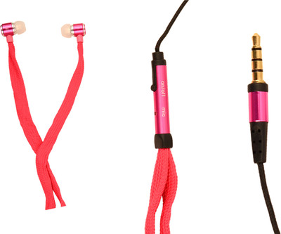 

Amaze US ST-001-Lace-Pink Headphone(Pink, In the Ear)