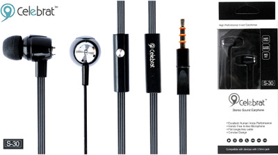 

CELEBRAT S30 Headphone(Black, In the Ear)