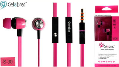 

CELEBRAT S30 Headphone(Pink, In the Ear)