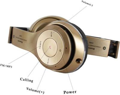 fiado s460 high bass stereo dynamic headphone Wired &amp; Wireless bl...