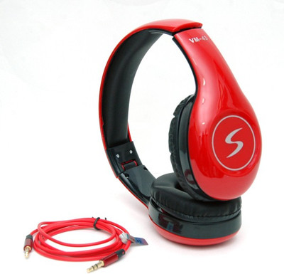

RATAN TELECOM VM43 Headphone(Red, Over the Ear)