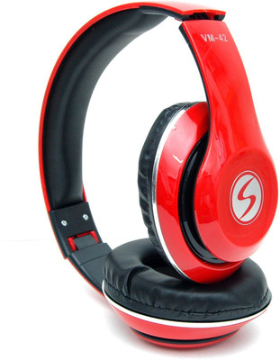 

Signature VM-42 3D Sound Headphone(Red, On the Ear)