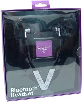 Signature VMB5 Stereo Dynamic Headphone Wireless bluetooth Headphones (Grey, In the Ear) 