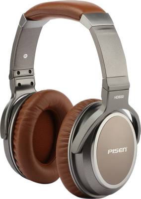 PISEN HD500 Stereo Dynamic Headphone Wired Headphones (Brown, Over the Ear) 