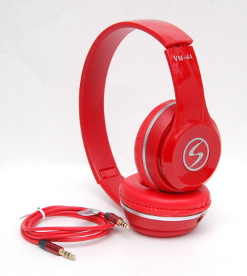 

Signature VM-44 HD Sound Headphone(Red, Over the Ear)