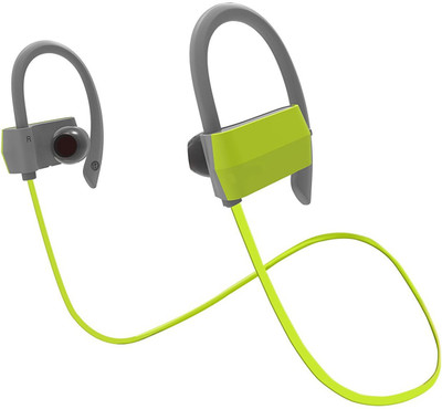 HiTechCart DACOM Sports IPX4 Waterproof Earphone Headphone(Green, In the Ear)